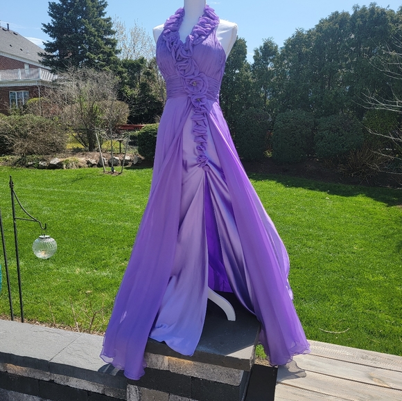 Purple prom formal gown - Picture 4 of 10
